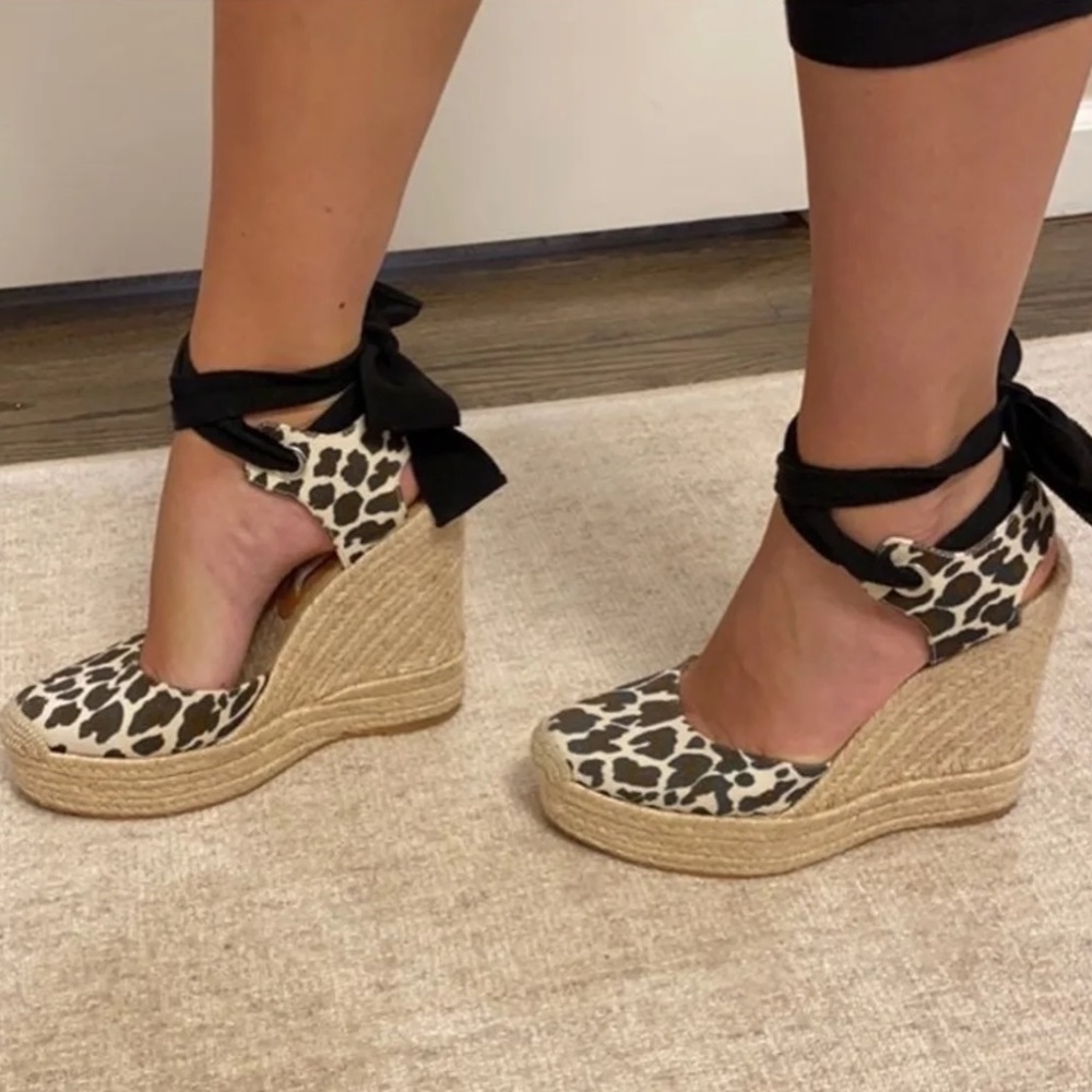 Stella McCartney Brown and Black Wedges with Espadrille Heel